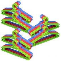 Percha infantil de plastico multicolor pack 72 uds 26,8x0,53x13,20cm