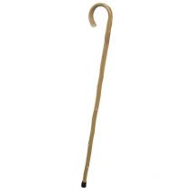 Peragashop - Bastón rústico natural con punta de goma cm h93