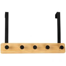 Perchero colgador de metal negro 38x25cm ax72099 Andrea House