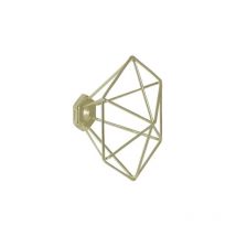 Perchero de alambre de metal dorado Evoludis