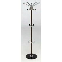 Kitcloset - Perchero De Pie Acabado Nogal, 177 Cm(alto)30 Cm(ancho)