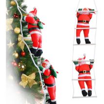 S-giant - Pere Noel Decoration, 76 cm Decoration Noel Exterieur, Noel Decoration Interieur, Décoration échelle du Père Noël, Noel Decoration pour Les