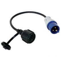 Cavo adattatore presa schuko a spina cee - schuko - H07RN-F 3G2.5 - 0,4 m