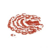 Perel - kunststoffkette ROT/WEIß 5 m x 6 mm