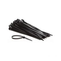 Perel - Nylon-kabelbinder-set - 4.6 Mm X 200 Mm - Schwarz (100-tlg.)