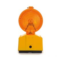 Perel - Orangefarbene LED-Baustellenlampe, für hohe Sichtbarkeit auf der Baustelle oder in gefährlichen Bereichen