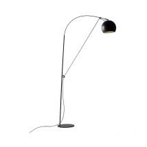 Perenz Illumina - Perenz Lampadaire en métal, lampadaire noir, diamètre 30 cm, hauteur réglable 274 cm, ampoule 1xE27 max. 60W non inclus