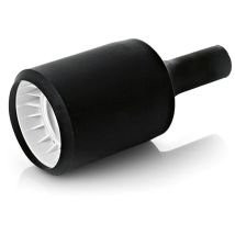 Portalampada In Gomma Colore Nero