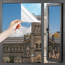 Jalleria - Perfect Cover - Film de Protection Brise-Vue Miroir, avec Isolation Thermique, économie d'énergie, Protection uv et intimité, raclette
