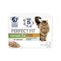 Cat Pouches Senior 7+ Mixed 12x85g PK4 - 266188 - Perfect Fit
