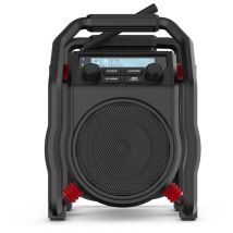 Perfectpro - Radio da cantiere UBOX400R con funzionamento a rete o con batterie ricaricabili 9x aa