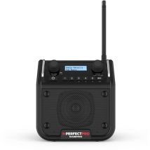 Radio De Chantier Dabpro Avec Alimentation Secteur Ou 4x C Batteries Rechargeables - Perfectpro