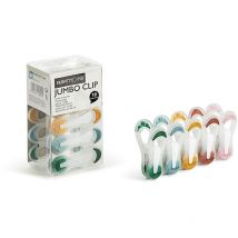 Jumbo Clip Pinza, Multicolore, 2.5x3.5x7 cm, 10 unità - Perfetto