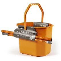 Perfetto 0469f Sistema A Mocio E Secchio Serbatoio Singolo Nero, Grigio, Arancione, Bianco