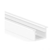 Perfil aluminio led embutir kale+ 3m acabados plata mate, negro y blanco acabado blanco mate