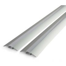 Perfil de suelo de aluminio alu-flat - Longitud 1m