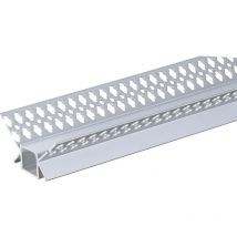 Perfil de aluminio para cinta led - Gris/White - 49mm x 28mm - Longitud 2m