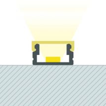Perfil de Aluminio Superficie 2m para Tira LED hasta 8 mm Blanco 2 m Transparente