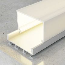 Perfil de Aluminio Superficie Cubik 12/24/220V 2 metros - Iluminashop