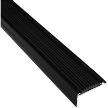 Vivol - Perfil de escalera negro 42 x 22 x 1350 mm - 15 piezas