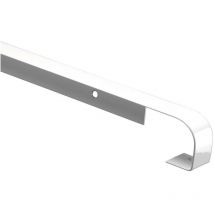 Perfil de unión de borde a borde, encimera de 28 mm, forma de 2 cuartos de círculo, radio 0 - 2 mm, aluminio Nordlinger