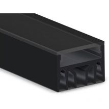 Ledson - Perfil led de alto rendimiento - calidad superior - 2 m - negro