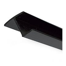 perfil rígido negro para canape espesor 16 largo perfil 3000mm (caja 25)