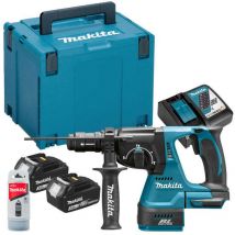 Perfo-burineur 18V lxt SDS-Plus 2J (2x3.0 Ah) en makpac Makita DHR243RFJ