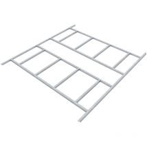 Pergart - Fundamentbodenrahmen für Gerätehaus 'Lübeck 89', aluminium blank, 267 x 224 x 2,6 cm