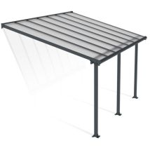 Palram - Canopia Terrassenüberdachung Olympia Anthrazit 295x425x305 cm