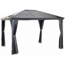 Aluminium Pavillon Gazebo Verona 10x14 incl. moustiquaire - Sojag