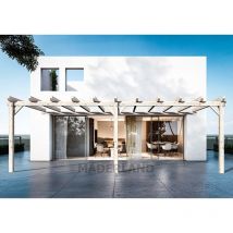 Maderland - Pergola en bois adossée - modèle sevilla - 500 x 400 cm