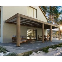 Canopia By Palram - Canopia Pérgola Helsinki 3X8.6 m Pérgola de madera de cedro