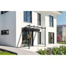 Cazeboo - Pergola adossée mira 3x3m Gris anthracite