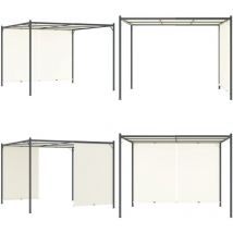 Pergola avec toit réglable Crème Blanc 3x3 m Acier - pergola - pergolas - Home & Living - Blanc