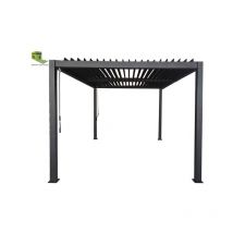 Green Outside - Pergola Bioclimatique Aluminium manuelle auto portante - 4x3m ht 2,50m - Qualité pro - Lame aluminium