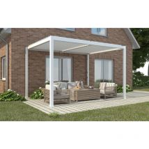 Giardini Di Maggio - Pergola bioclimatica Calicantus colore bianco 4x4x(H)2.50 m