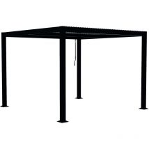 Concept-usine - milos - Pergola bioclimatique 3x3 m structure et lames en aluminium