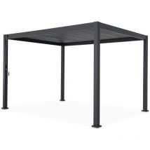 Sweeek - Pergola Bioclimatique gris anthracite – Triomphe – 3x4m. aluminium. à lames orientables