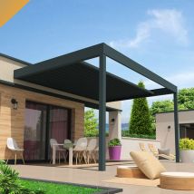Intersun - Pergola rétractable hylia 5,00x5,213 m Motorisé à Télécommande