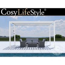 Dancover - Pergola bioclimatique San Pablo, 3x4m, Blanc