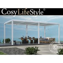 Dancover - Pergola bioclimatique San Pablo, 4x5,8m, Blanc