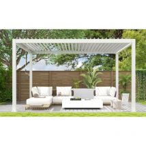 Pergola bioclimatique TOUSCHALETS CHENONCEAU 4x3m blanche