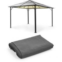 Pergola Blumfeldt panthéon solid sky ambient solar 3x4 m - gris foncé