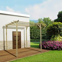 Cémonjardin - Pergola en bois Cerise