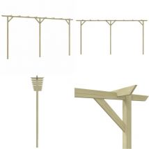 Pergola de jardin 410 x 40 x 203 cm Bois - pergola - pergolas - Home & Living - Brun