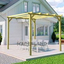 Maderland - Pérgola de Madera Maciza Barcelona ( ) - Gardeneas - 510 x 420 cm