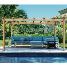 Maderland - Pérgola de Madera Laminada Valencia ( ) - Gardeneas - 600 x 300 cm