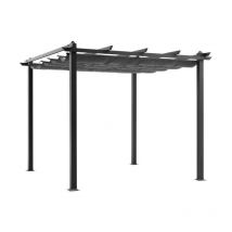 Pergola en aluminium CORDOBA - Gris - 3 x 3 m