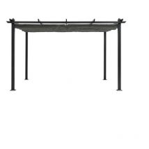 Pergola en aluminium CORDOBA - Gris - 4 x 3 m